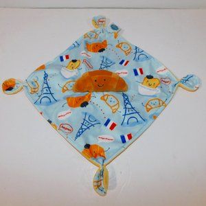 Mary Meyer Paris French Croissant Plush Security Blanket Baby Lovey Nunu Soother